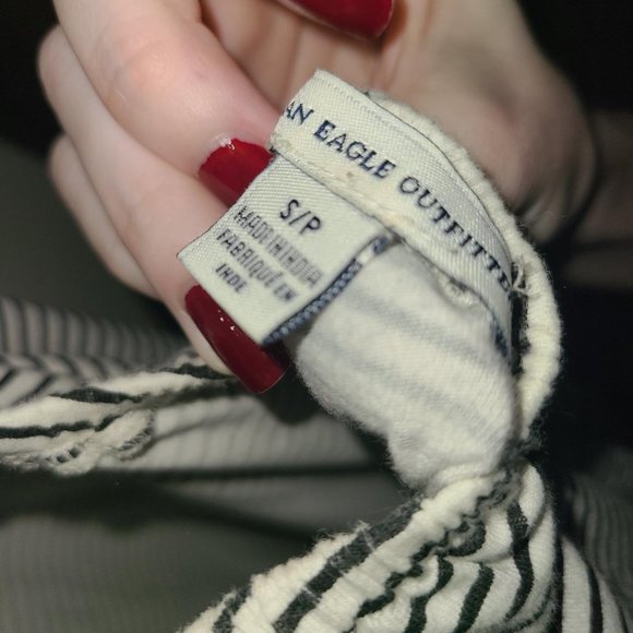 AE White Striped Dress - Picture 3 of 3